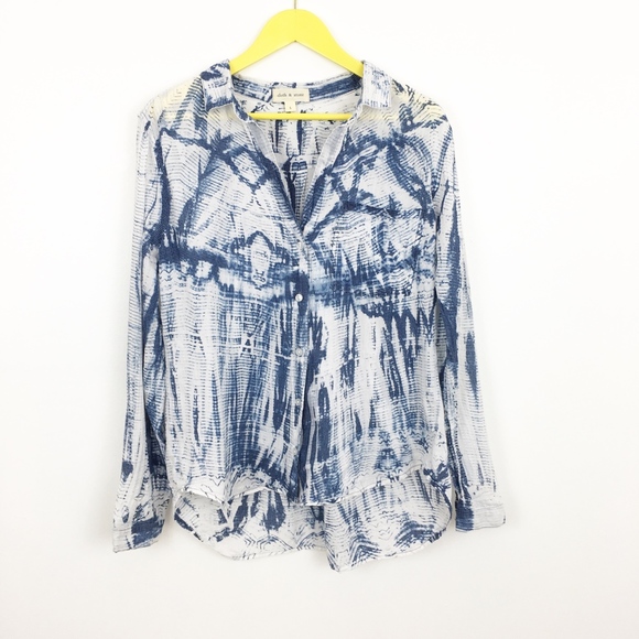 Anthropologie | Cloth & Stone Acid Wash Shirt - Picture 1 of 6